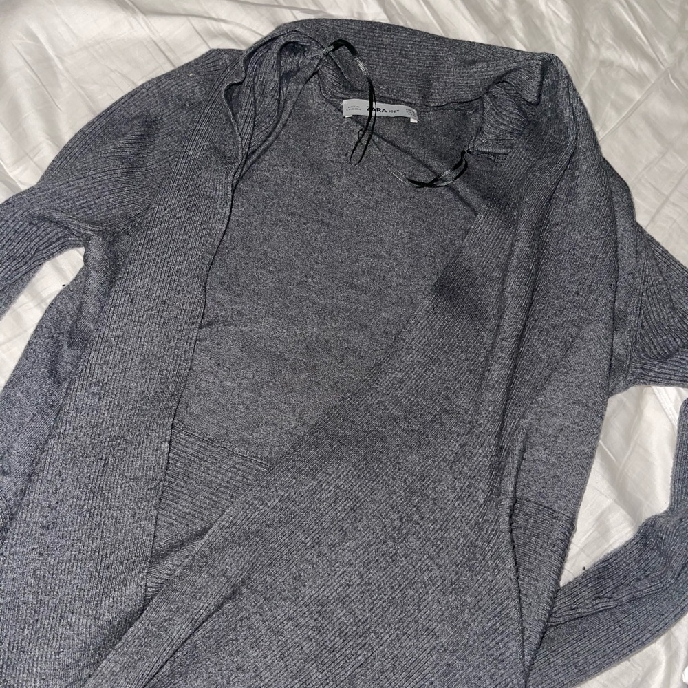 Zara Grey Knit Cardigan